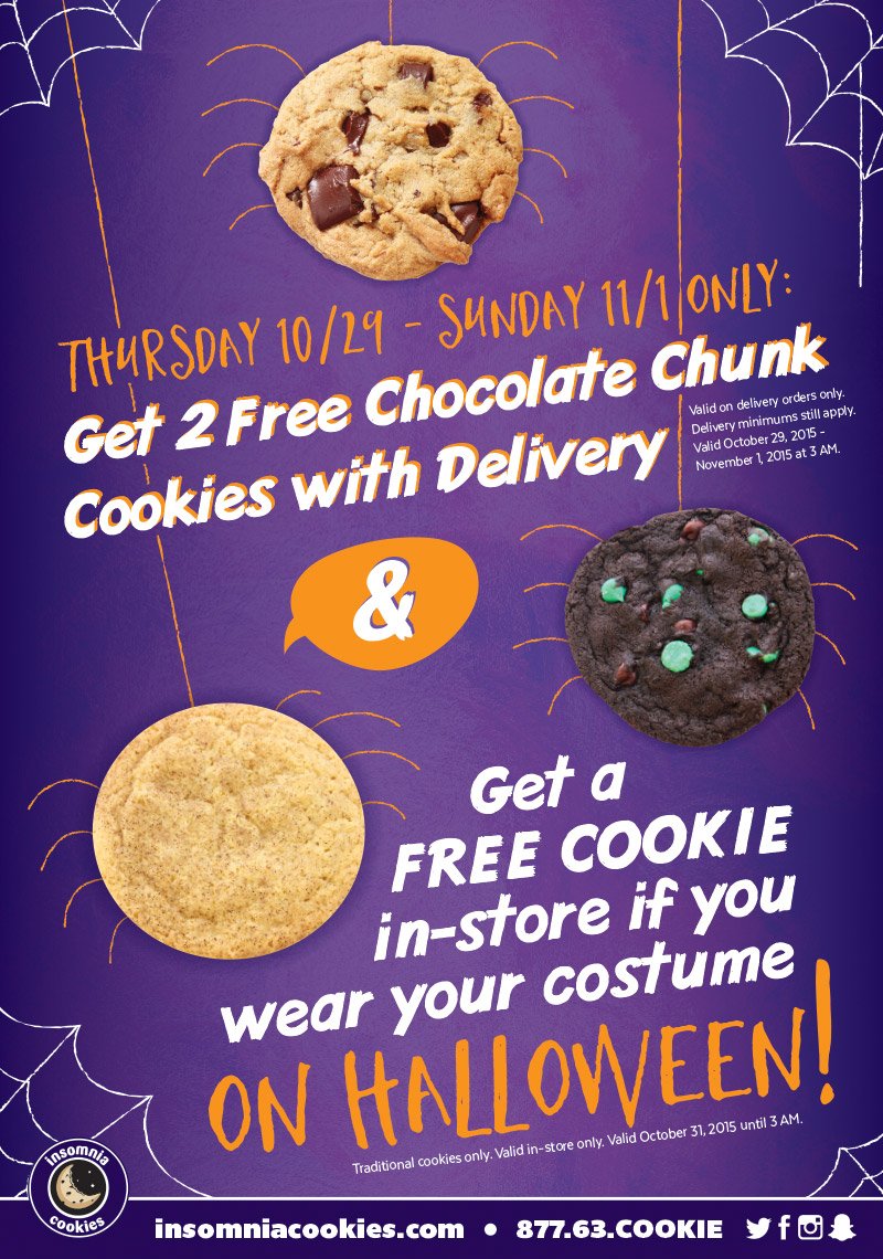 insomniacookies's tweet photo. All TREAT no TRICK. #HappyHalloween https://t.co/FRKdfDrV7h
