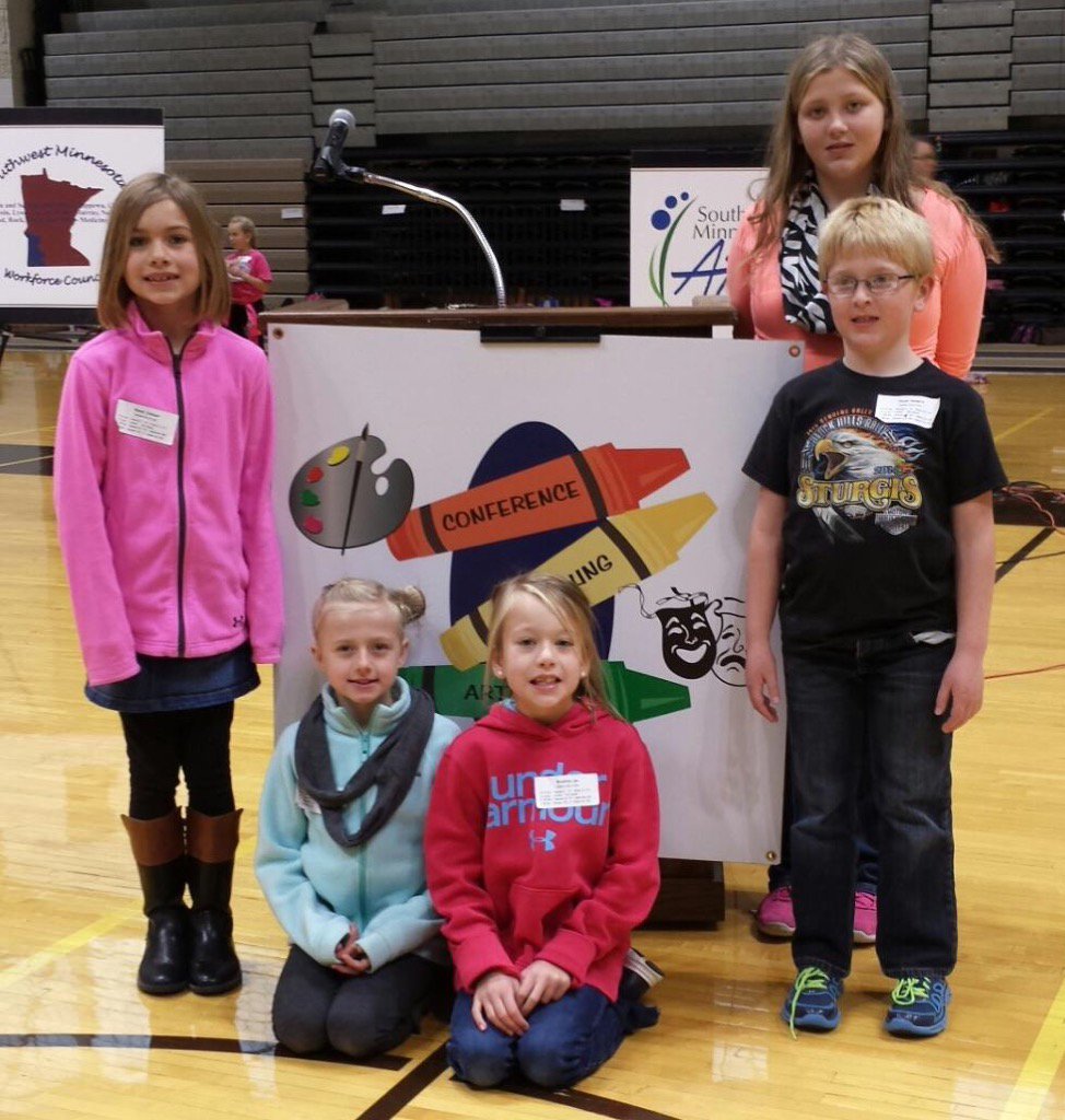 StevensElem_DB's tweet photo. We had 5 students attend the Young Artists Conference on Wednesday!  They had a great day! https://t.co/T34sslZd4a