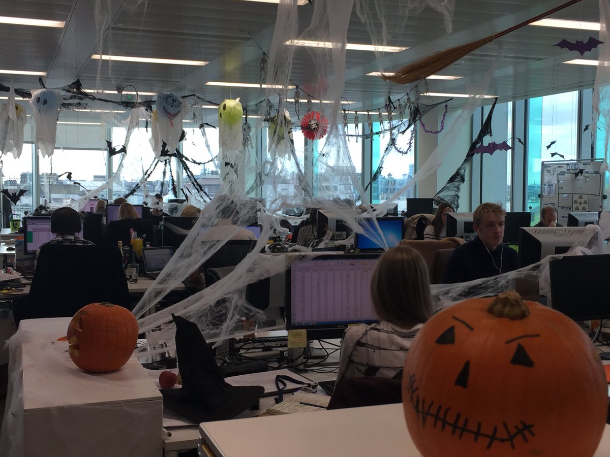 vizeumUK's tweet photo. It's gone spookily quiet in the @VizeumUK office - after a morning of trick or treating with an army of children! https://t.co/qmc7wZTPuG