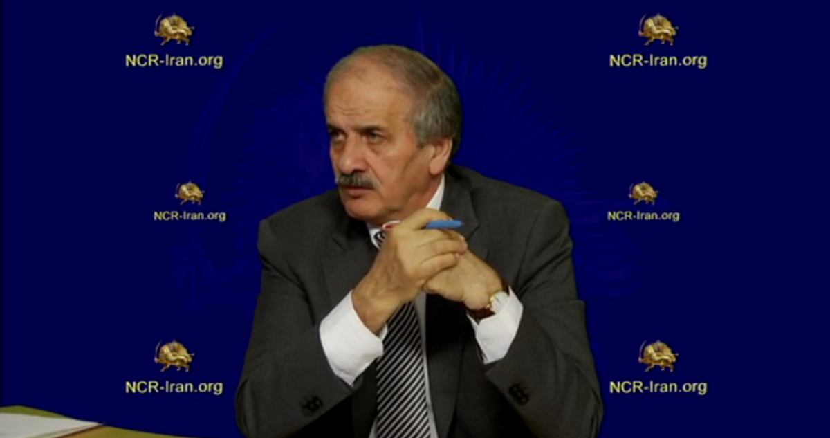 IACNorCal's tweet photo. .@Abrichamtchi: the Khomeini (#Iran'ian) regime is responsible for attack on #CampLiberty #Iran #Iraq #PMOI #MEK https://t.co/WDrFf1uUrM