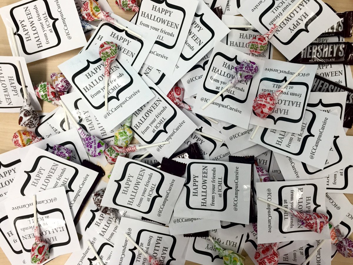 ICCampusCursive's tweet photo. Thanks to everyone who came to our Halloween event this week! Be sure to keep an eye out for these hidden on campus! https://t.co/dSJ84ajdKO