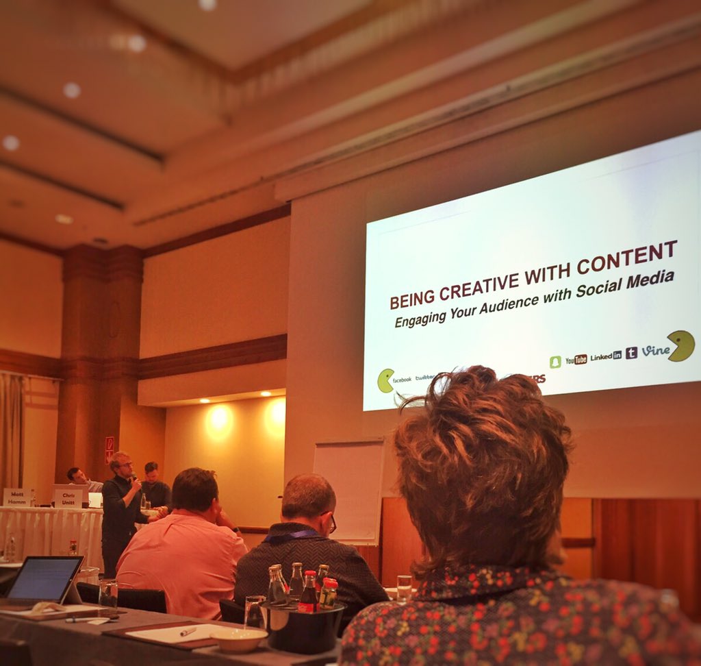 MattyMedia's tweet photo. Thoroughly enjoyed speaking at the @ettconferences today on 'Being Creative with #SocialMedia Content'. Lovely gang. https://t.co/cX3LtGPavY
