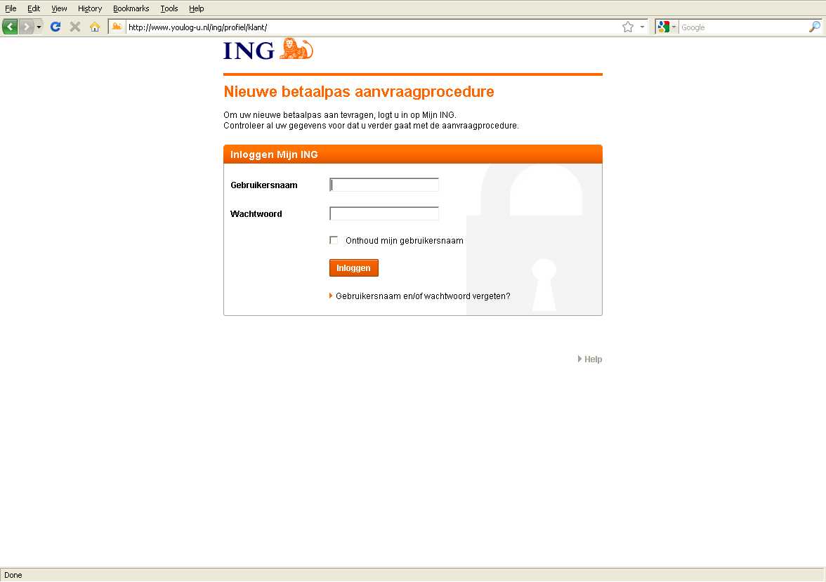 #WAARSCHUWING Pas op! #ING Phishing emails in omloop. Zogenaamd voor aanvragen nieuwe pas. Trap er niet in!!