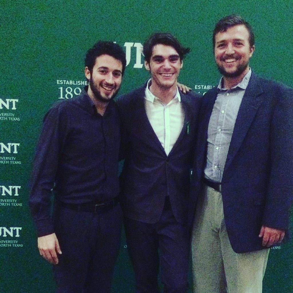 ResCastShow's tweet image. Greg and Ethan with RJ Mitte last night! There will be a limited release of the Disability episode next week!