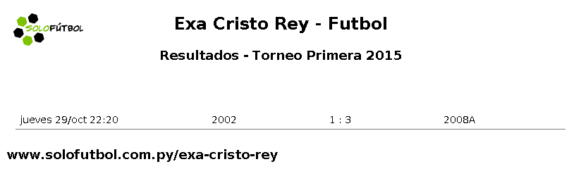solofutbol_py's tweet photo. [Exa Cristo Rey] | Resultados @solofutbol_py {2} https://t.co/Ovzv6oUoD6