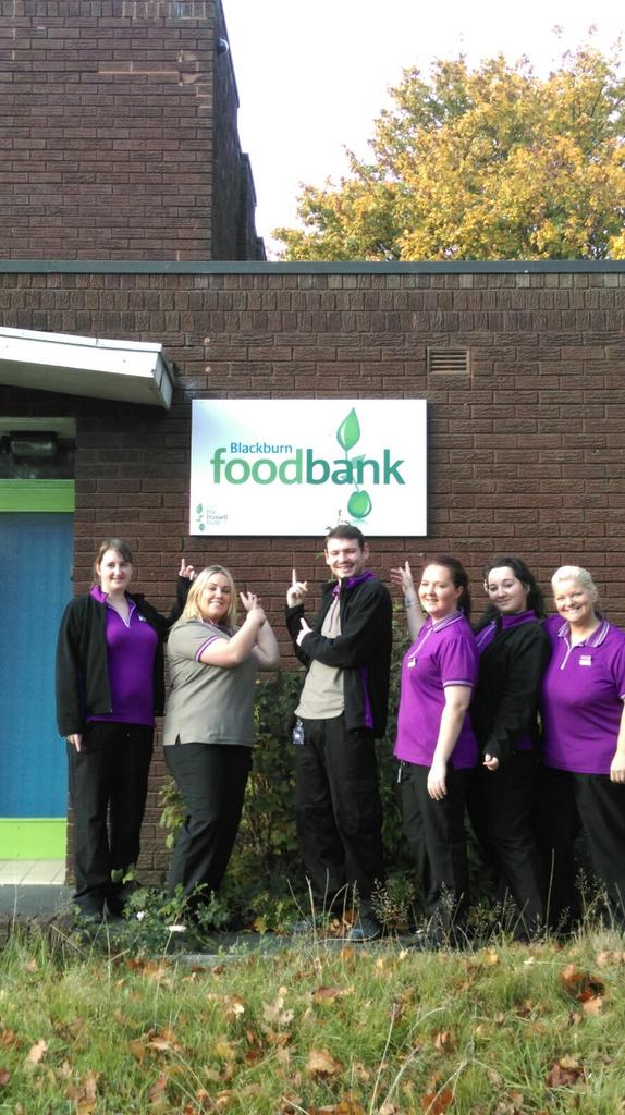 Blackburn team doing their bit for their local charity. 400 items of food donated! Awesome! <a href="/placemadebyyou/">A Place Made By You</a> <a href="/SDEBDD/">simon ewins</a>