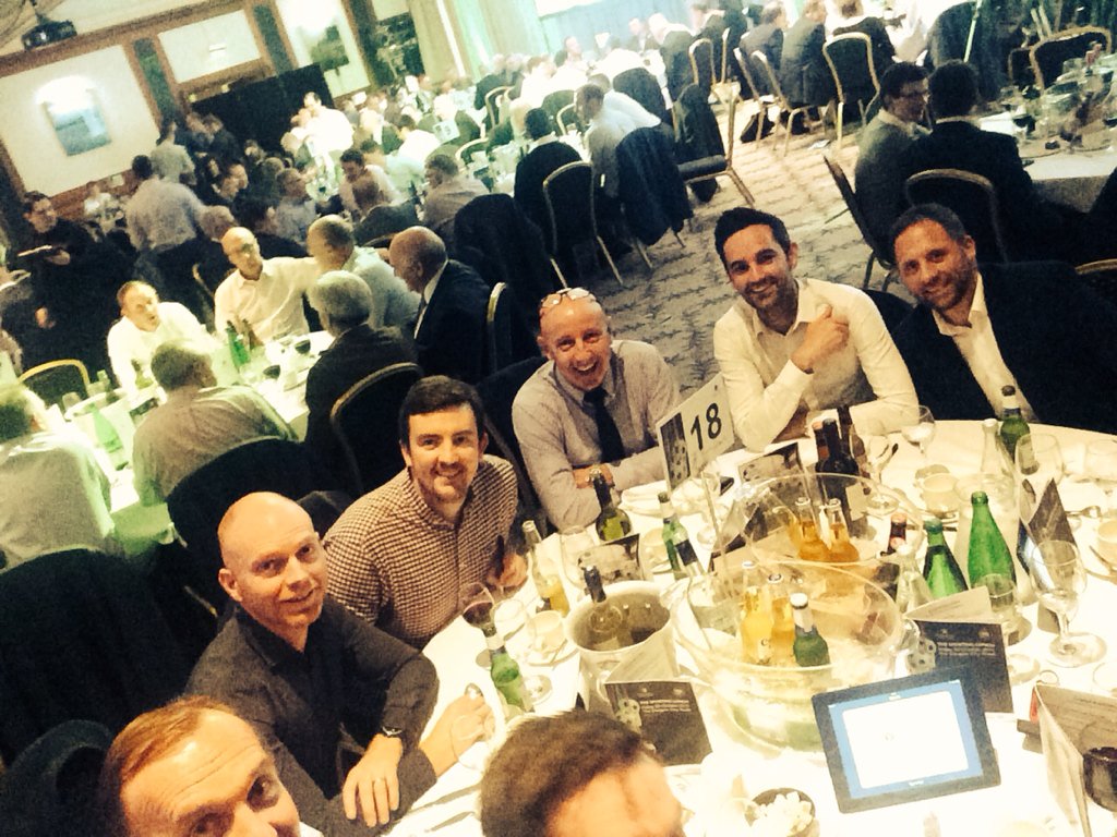 Paul_James11's tweet photo. Lunch for a fantastic cause @PPWH with the boys. Looking forward to Harry Redknapp's interview #HarrysFitBalls https://t.co/DHxsLFHPcQ