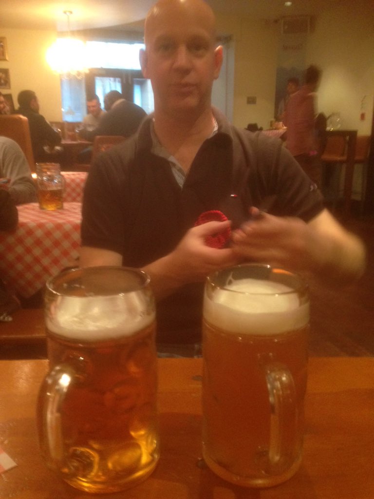 Me and Clive at our Xmas strategy meeting