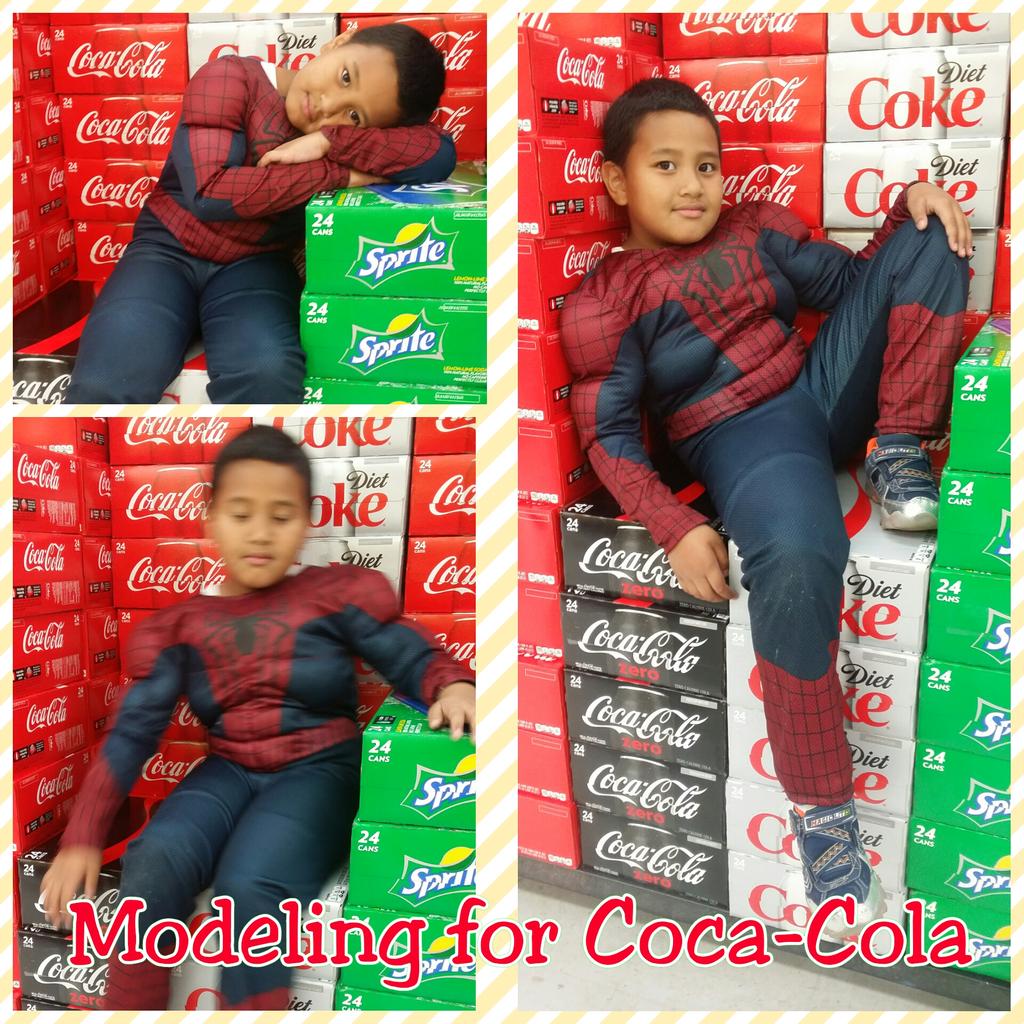 liradical's tweet photo. @CocaCola -Cola @SpiderMan MySpider-Man having fun Modeling @Walmart Coca-Cola display #DishNation https://t.co/y6WxY0SIBZ