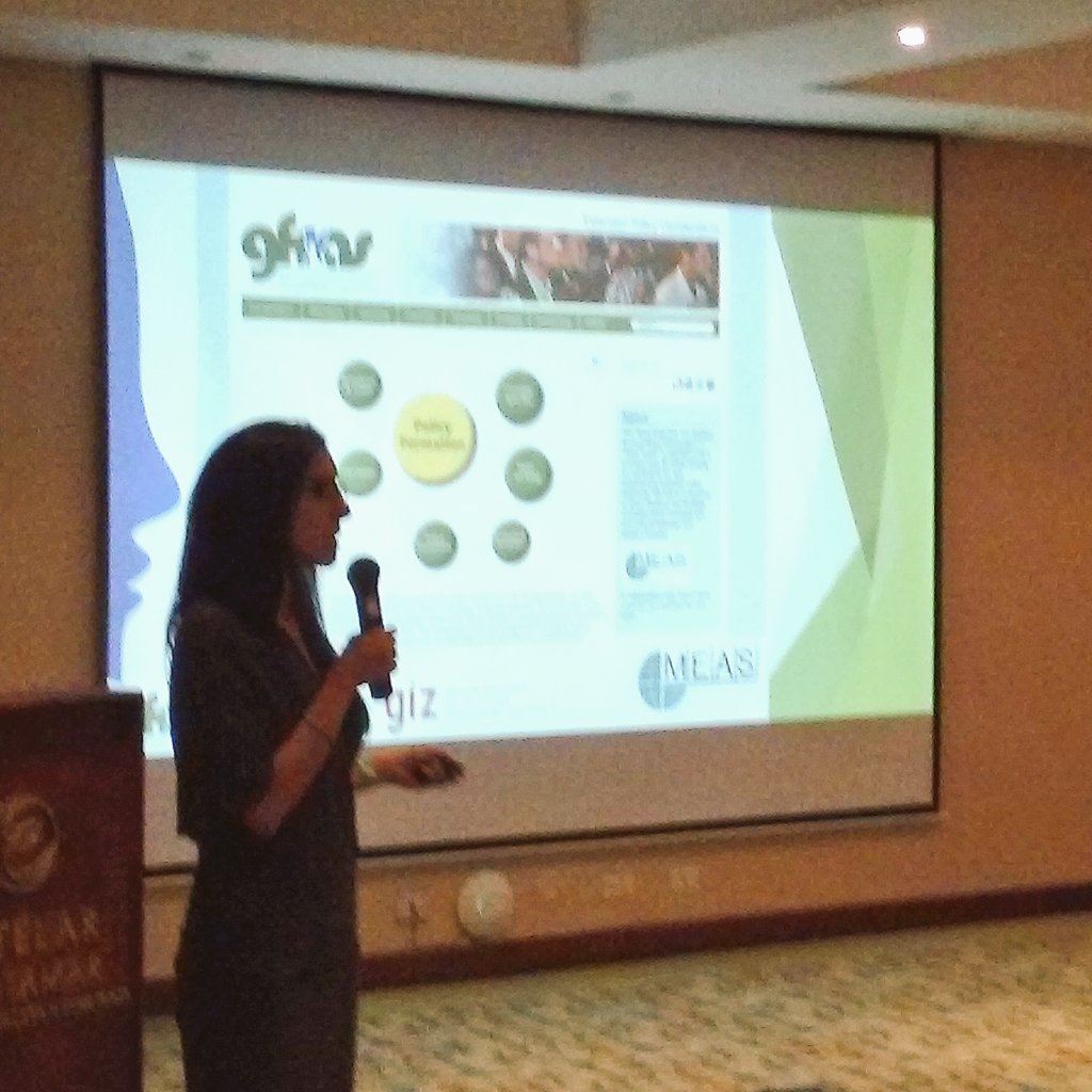 INGENAES's tweet photo. Maria Isabel Paredes presents the Policy Compendium created last year w @MEAS_extension and @infogfras #Relaser2015 https://t.co/a8FnS1zCkp
