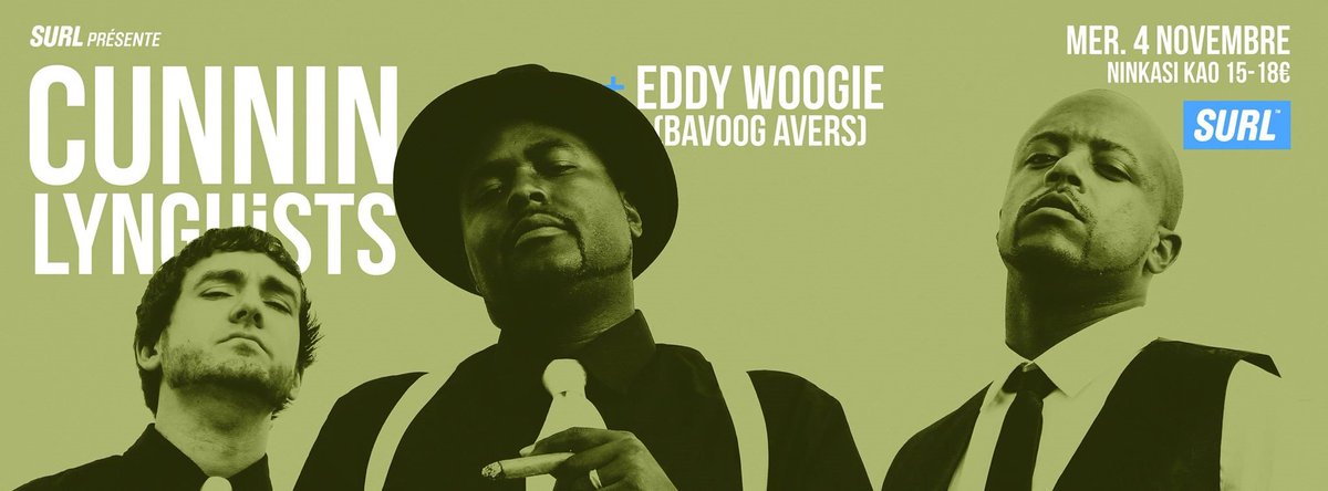 ReapHit's tweet photo. Places à gagner pour @CunninLynguists &amp; Eddie Woogie au Ninkasi parmi follow + RT https://t.co/FB8RWouq3b https://t.co/jCUnxe04WT
