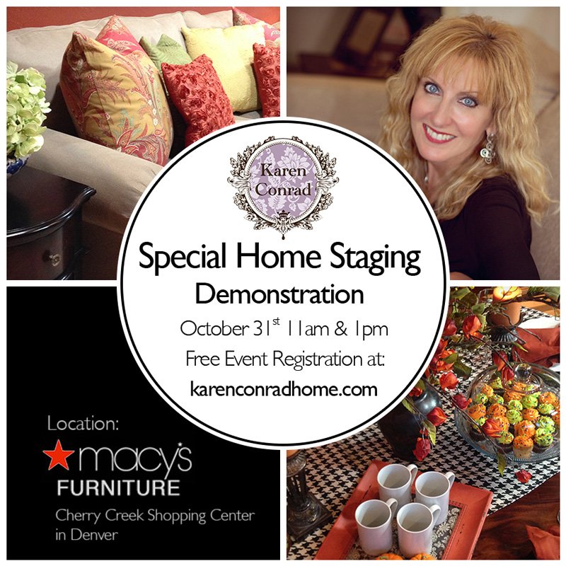 NishZavier's tweet photo. Free Home #Staging #Demo
@ Macy's Furniture in #denverrealestate 
#Free_coffee 
25 spots 
https://t.co/Oggogj3n0Z https://t.co/eH7b5Dp1V5