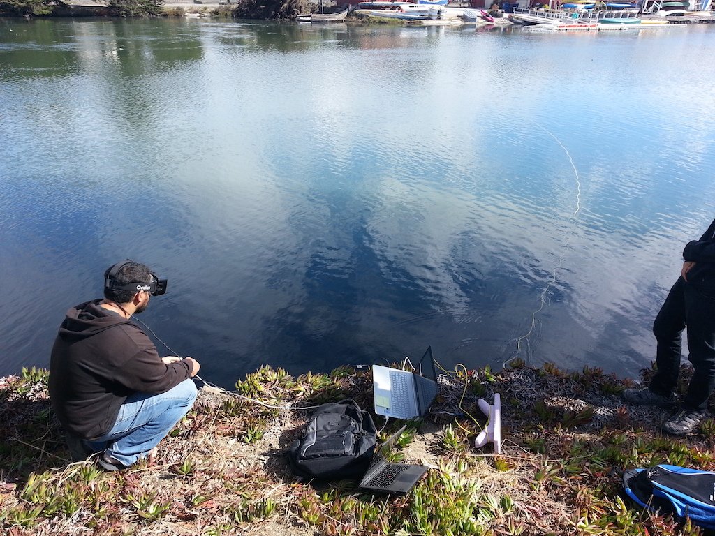 BADevGuru's tweet photo. testing #openrov trident  underwater drone with #oculusrift. 15 hours left on kickstarter https://t.co/Dzga22SV65 https://t.co/T8qOpLFvGs