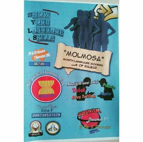 Assalamualaikum semua, jangan lupa ya senin 02november2015 udah hari puncak acara kami MOLMOSA di SMAN21BDG!!!