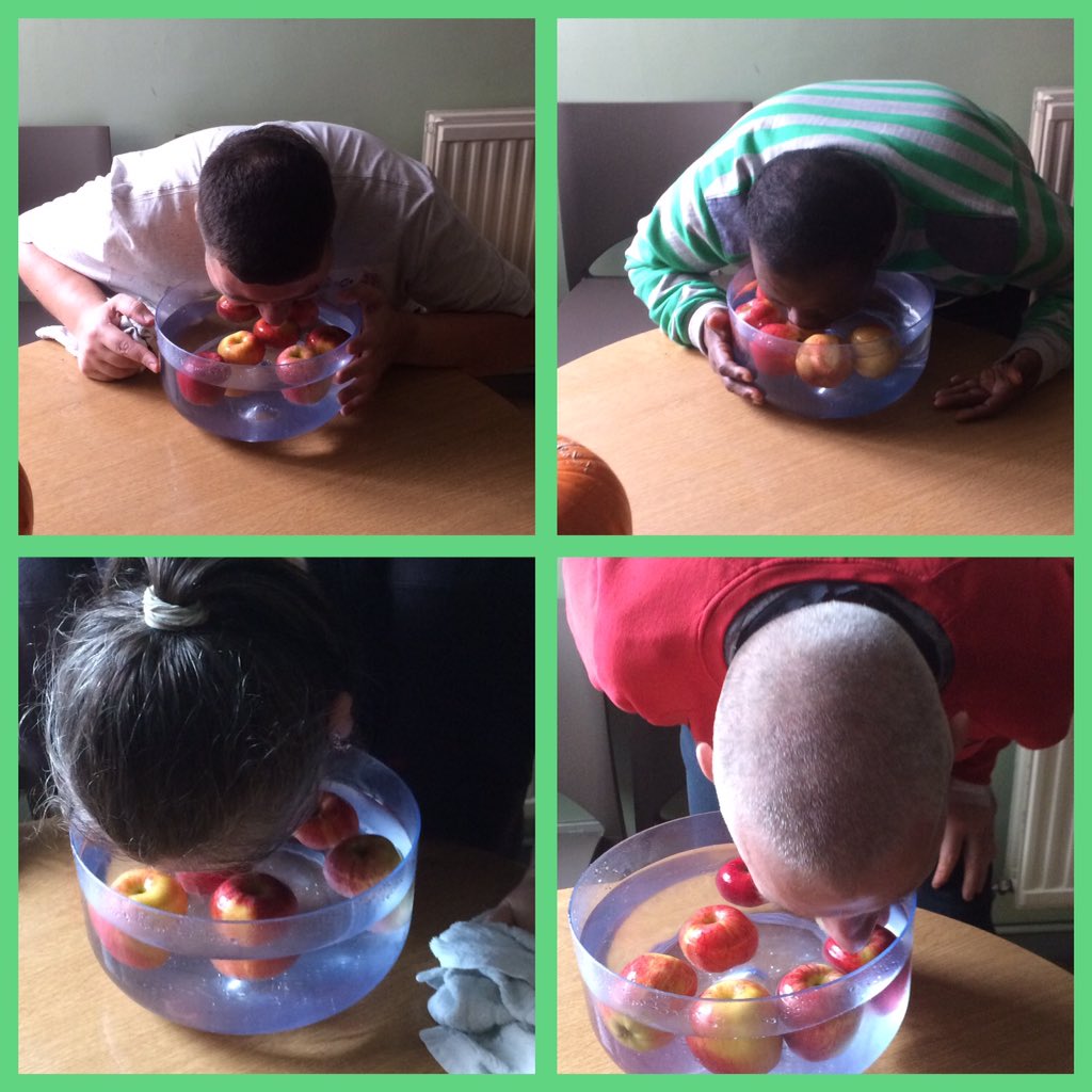 HealthyGenerate's tweet image. Apple bobbing 🍏🎃😂
