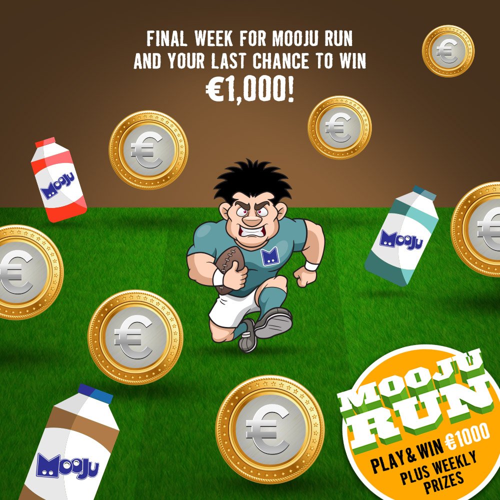 MoojuMilk's tweet photo. #MoojuRun ends @ 4pm! Play now and enter the draw to win €1000!! https://t.co/CqvHorQydp https://t.co/QvFx5GiWG0