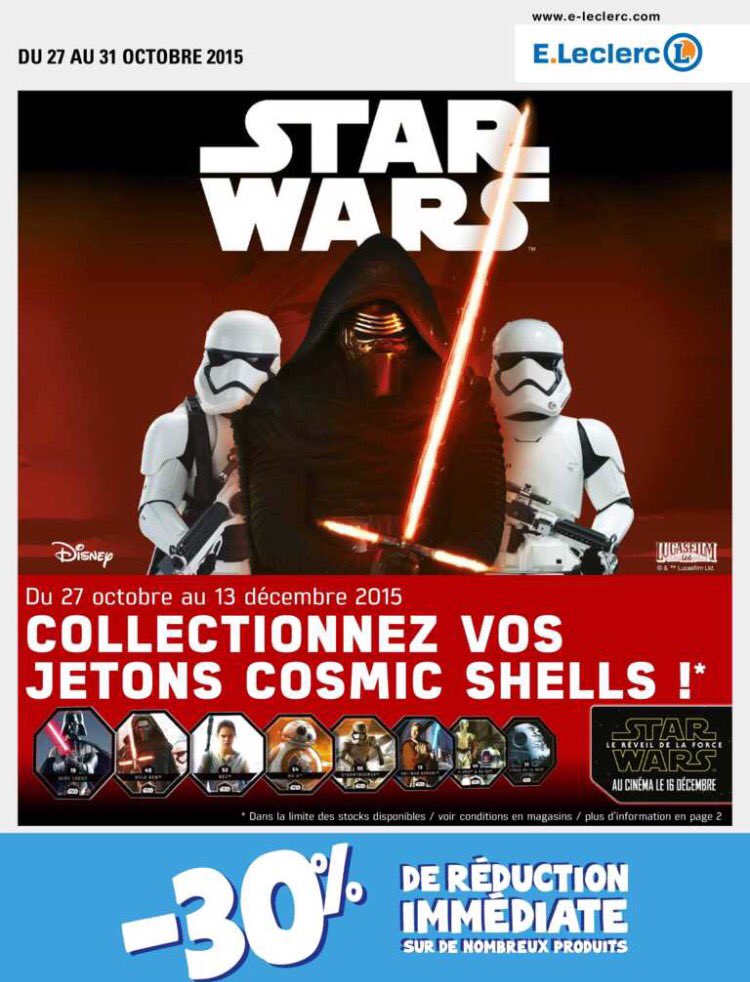 nicoppg's tweet image. #StarWars est chez #Leclerc jusqu'à la fin de l'année Collectionnez vos #CosmicShell #SWLeclerc @StarWarsFR