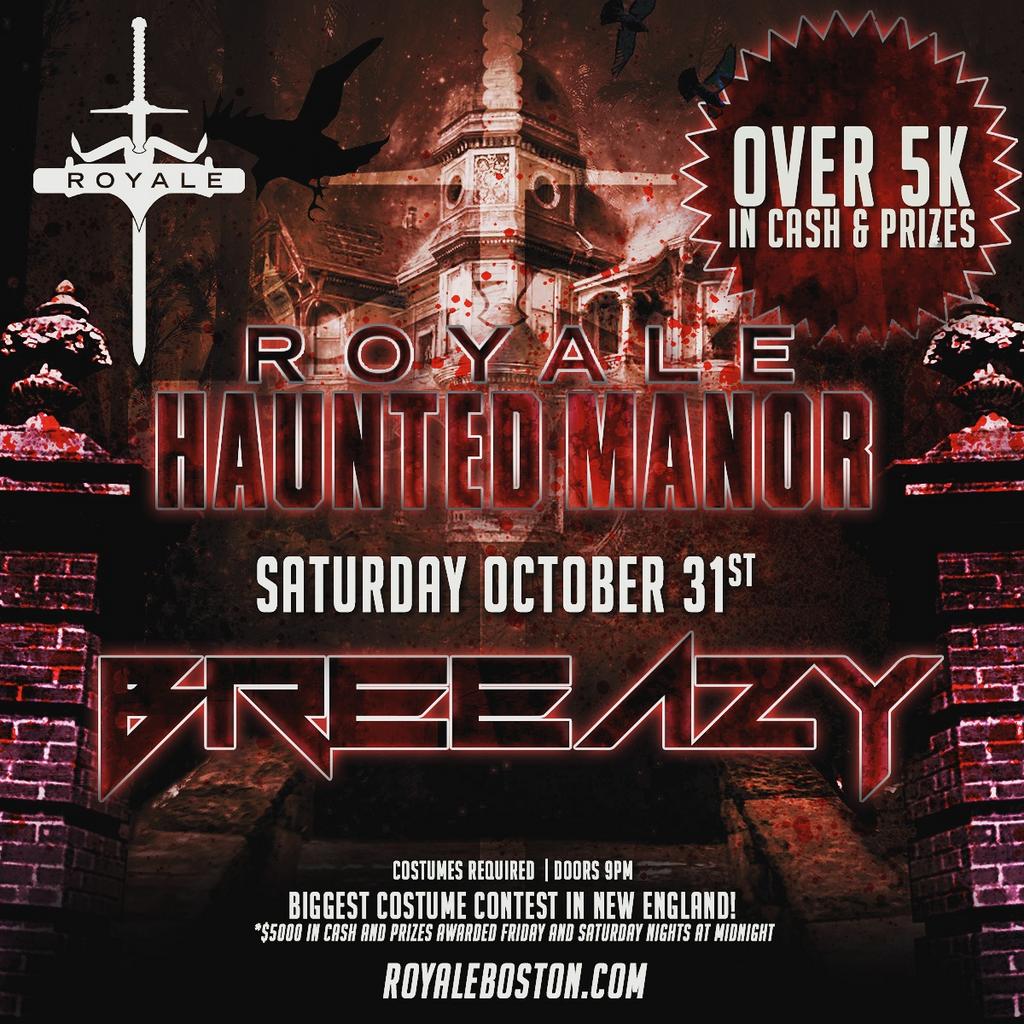RoyaleSaturday's tweet photo. Almost sold out for Saturdays Biggest Baddest Haloween Costume Party at @RoyaleBoston Feat the main man @djBreeazy! https://t.co/fIKIkWn7Ml
