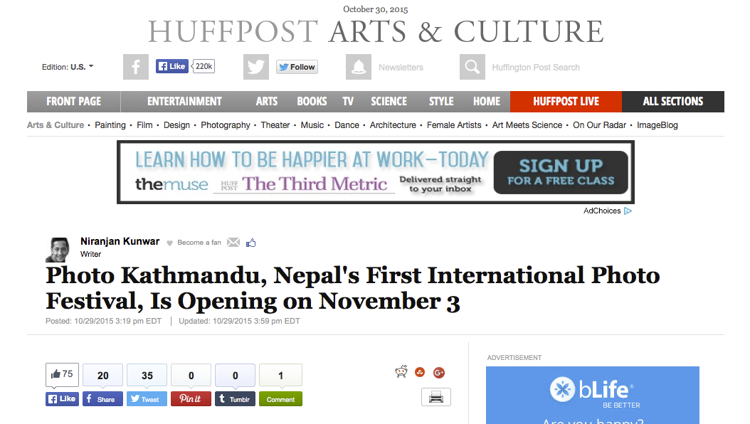 @MetroNir writes about #photoktm for @HuffPostArts huff.to/1PTHYuM #photography #festival #kathmandu #nepal