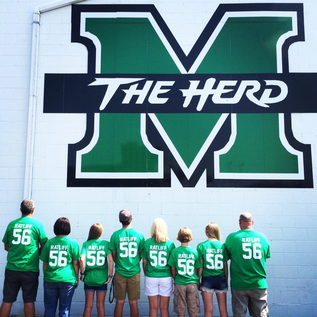 RETWEET to show respect to the Marshall family! This game is for Coach Ratliff tomorrow #RockSolid
