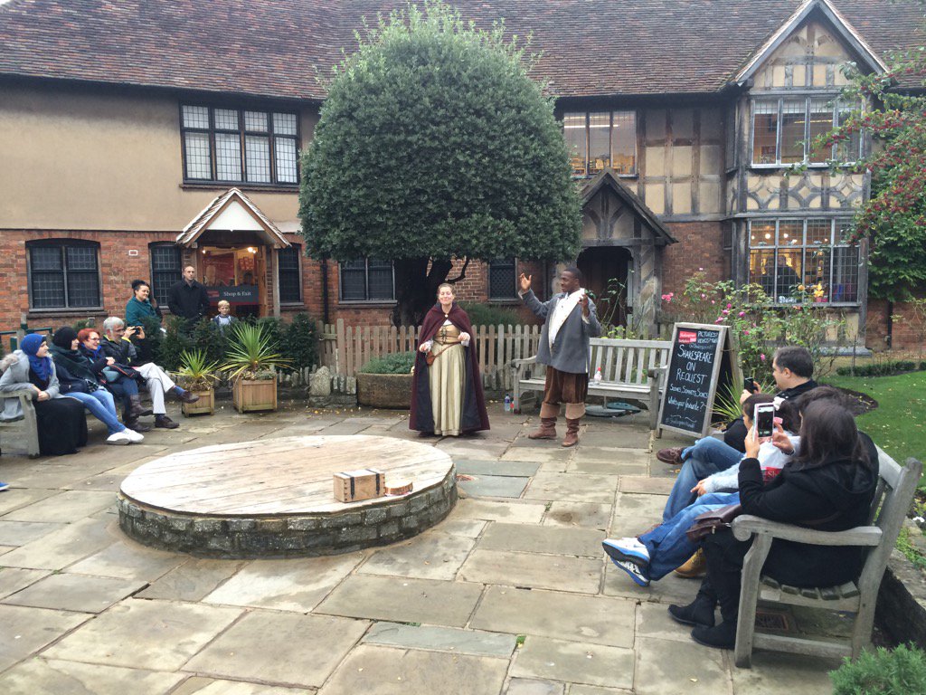 Some of the bard, per chance? Me thinks so <a href="/ShakespeareBT/">Shakespeare B Trust</a>