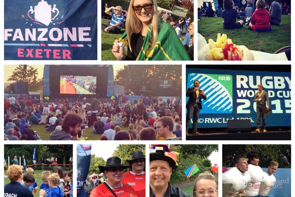 England2015's tweet photo. Tomorrow's #RWC2015final will be shown at Fanzones in Richmond, Exeter, Rugby &amp; Trafalgar Square, so get down there! https://t.co/9110I3cQig