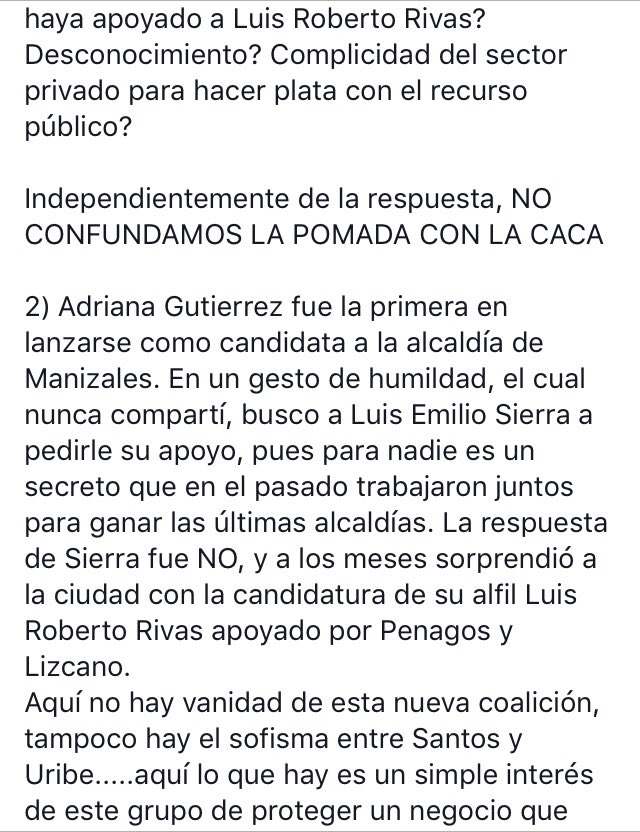 camilogaviriag's tweet photo. No confundamos la pomada con la caca @lapatriacom @sillaejecafe https://t.co/h4mNmUS975