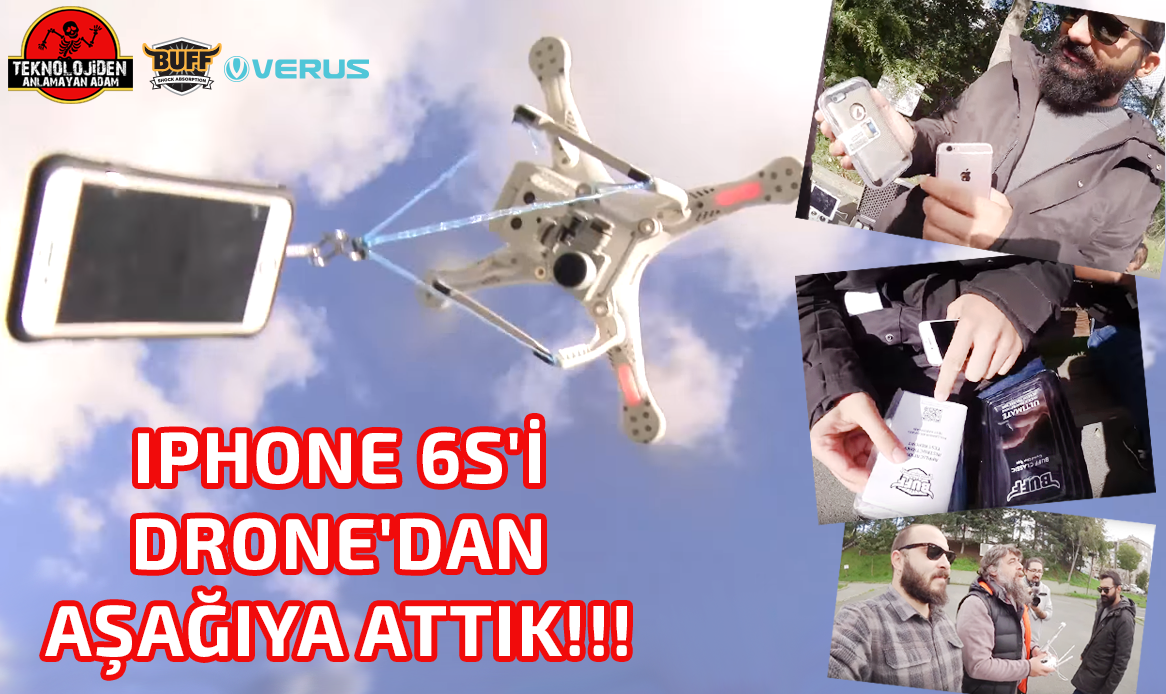 VerusTurkiye's tweet photo. ►https://t.co/Nmfu4Mb9pg  iPhone 6S'i Drone'dan Aşağıya Attık!!! (iPhone 6S Drop Test)
 #ZamanlaAnladım https://t.co/6OBF1vzQPE