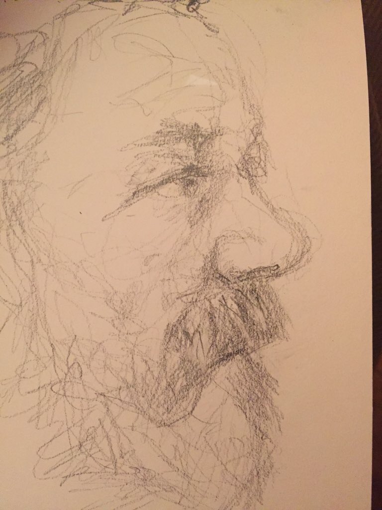 ScotArtsCouncil's tweet photo. Drawing of Nichol Wheatley by New Glasgow Realist, David Fagan. #scottishart #drawing https://t.co/cmUyiKNBoh