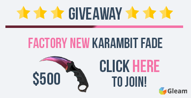 csgoevo's tweet photo. We are giving away a $500 Karambit Fade! Check out https://t.co/8gAwCJJAYh for more info! https://t.co/y1XDXSUMNY https://t.co/F5WrChC7d6