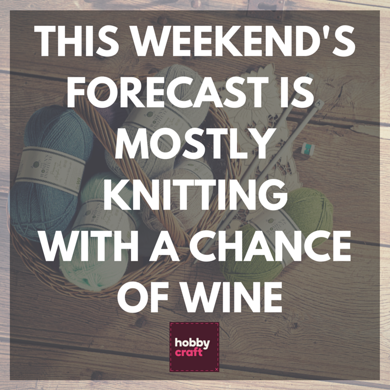 Hobbycraft's tweet photo. There's also a high chance of coffee in the morning and a 50% chance of cake in the late afternoon. https://t.co/DUIteeODpv