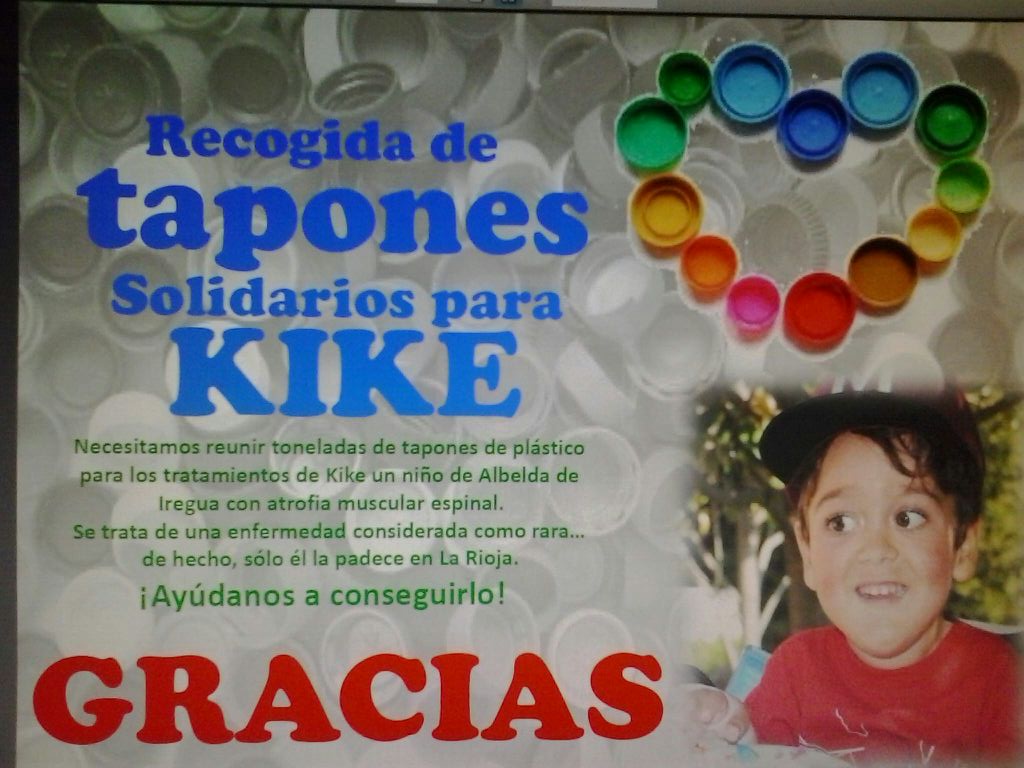 amigoskike's tweet photo. Nuevo #cartel para los puntos de #recogida de #tapones.Gracias por los #tapones que dais para ayudar a #kike. https://t.co/dBFvE3rXWS