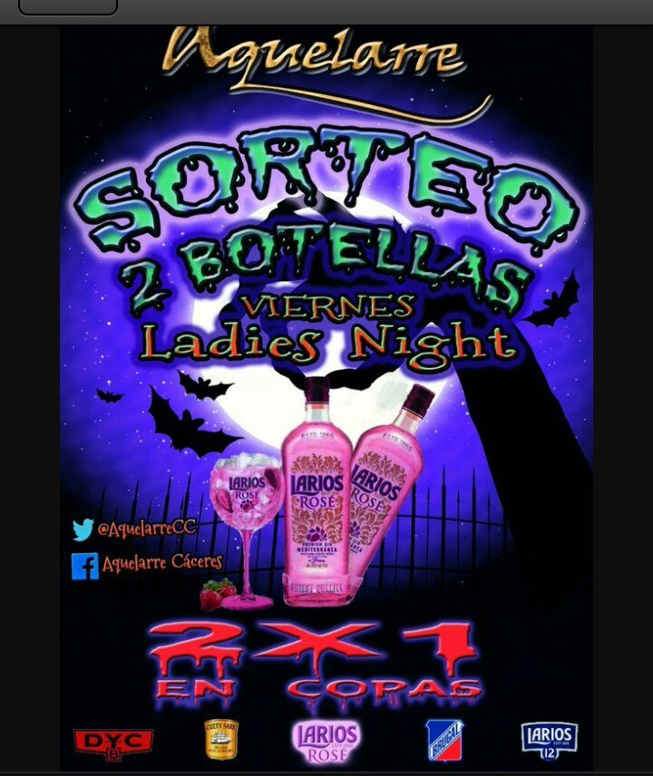 danicobra8's tweet photo. Ven a pasar haloween al lugar mas siniestro y terrorífico de la plaza @AquelarreCC !!2*1 en copas!!! https://t.co/f52n1w6ynf