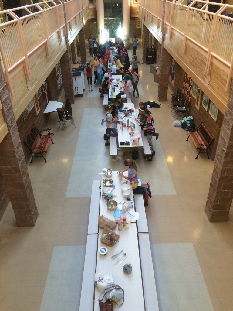 blairgullickson's tweet photo. @wshawrylak  The Great Gr. 7 Survivor Cake Competition is underway.  Good luck bakers and designers. #hawrylak https://t.co/zGar8ipn1a