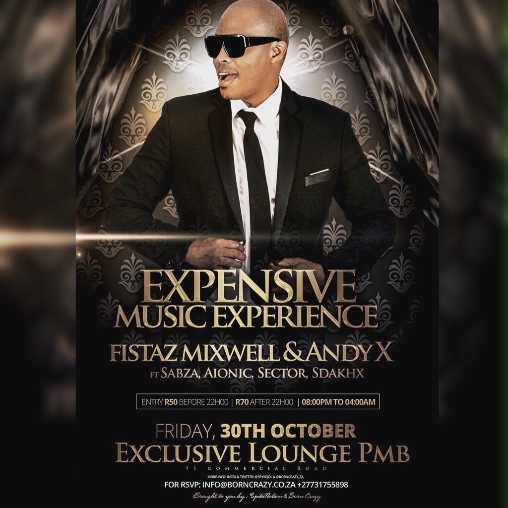 SDAKHX_GINA's tweet photo. Tonight #expensivemusicexperience with @FistazMixwell @DJANDYX @SectorDlamini @AionicDimension @Deejay_Sabza033 https://t.co/i9PGaTHHr2