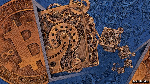 TheEconomist's tweet photo. The tech underneath bitcoin makes trust a matter of coding, not accountability https://t.co/W5G4WoSYek https://t.co/GIjqxm5EGq