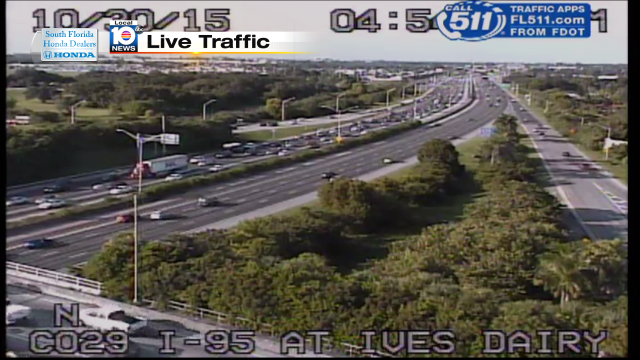 Crash on I-95 SB and Ives Dairy Rd/ 1 lane blocked #TRAFFIC #MIAMI https://t.co/vGYBxZaJuD
