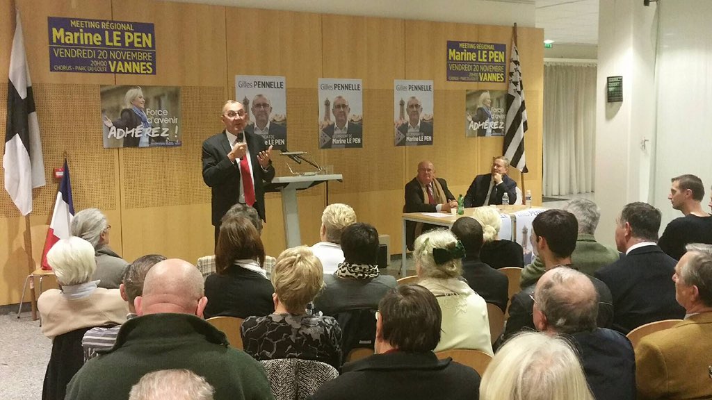 GillesPennelle's tweet photo. Je tiens ce soir une réunion publique à #Dinan, avec @Gilles_Lebreton, dans une salle remplie de sympathisants ! https://t.co/8kpjR3pyLy