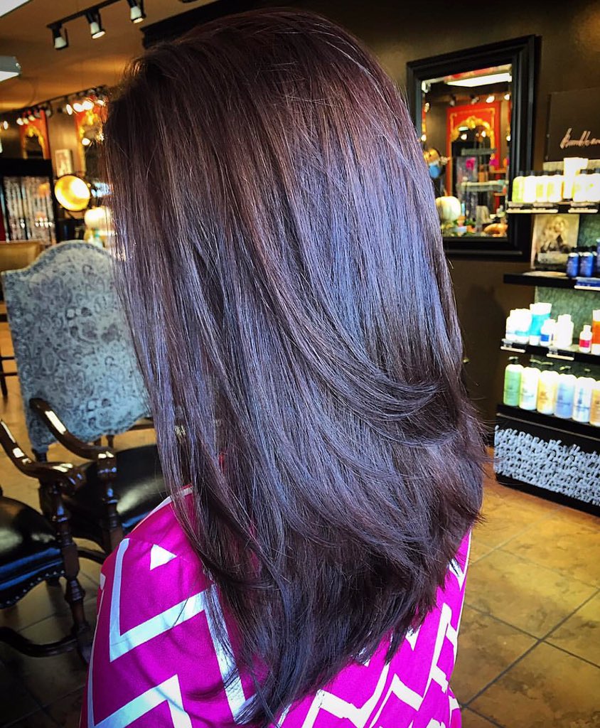 CowanHair's tweet photo. This color is the color to have for #fall 😍 #cowanhair #btcpics #bumbleandbumble #modernsalon 
Hair by Whitley https://t.co/GB1Q8Toz1w