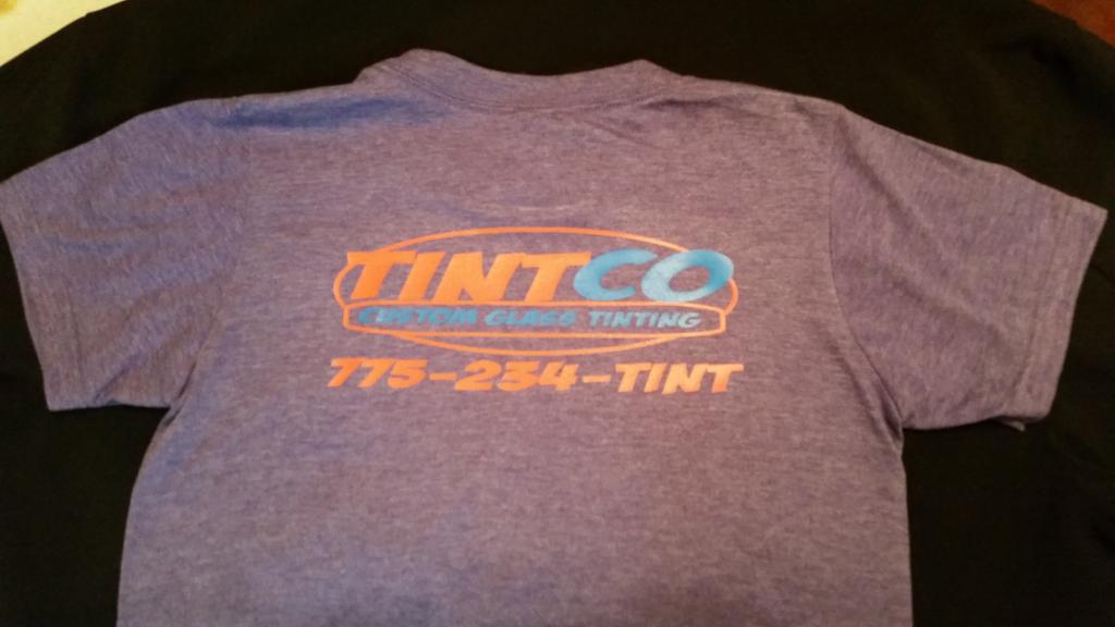 tintco's tweet photo. New shirts #lookingood #tintco #renosparkswindowtinting #wedoteeshirtstoo #allappliedplastics CALL NOW 775.234.TINT https://t.co/zsFWLAMKx9