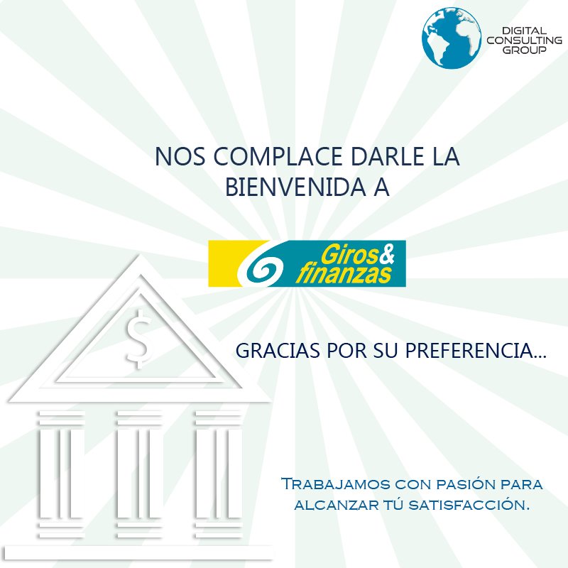 Digital_Cg's tweet photo. Muchas gracias #GirosYfinanzas por elegirnos https://t.co/QkEdkb5qzT