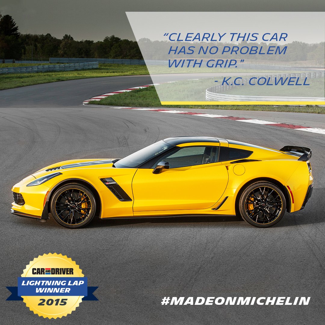 Congratulations to the @Corvette Z06 on being crowned the champion of <a href="/CARandDRIVER/">Car and Driver</a>'s Lightning Lap. #MadeOnMichelin