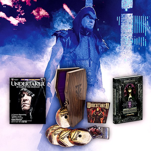 WWE's tweet photo. Tweet your Undertaker costume with #Undertaker25 to enter to win great Deadman prizes! https://t.co/ktUZaSjetr https://t.co/L4XSjLfsgD