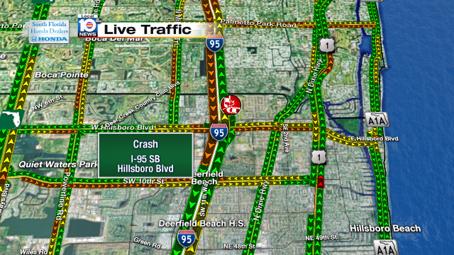 Crash on I-95 SB and Hillsboro Blvd #TRAFFIC https://t.co/Zi7Oz1is0Q