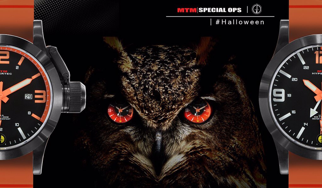 MTMSpecialOps's tweet photo. Hoot hoot hooray! It's owl-o-ween. #MTMSpecialOPS #MTMHypertec #watch #halloween #MTM #trending #happyhalloween https://t.co/WUWqxY78Rz
