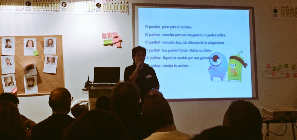 soysastre's tweet photo. #gamiSIMO @Negrevernis Nos va a hablar de #ClassDojo. Nos cuenta su experiencia en el aula. https://t.co/q4TYVZmAbe