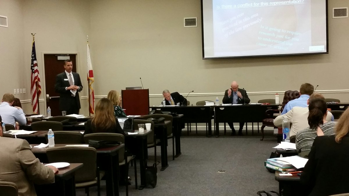 OCBA_FL's tweet photo. Judge Kest and Judge Egan are talking about co-council. #TYLP2015 https://t.co/Q0bj4PXC2I