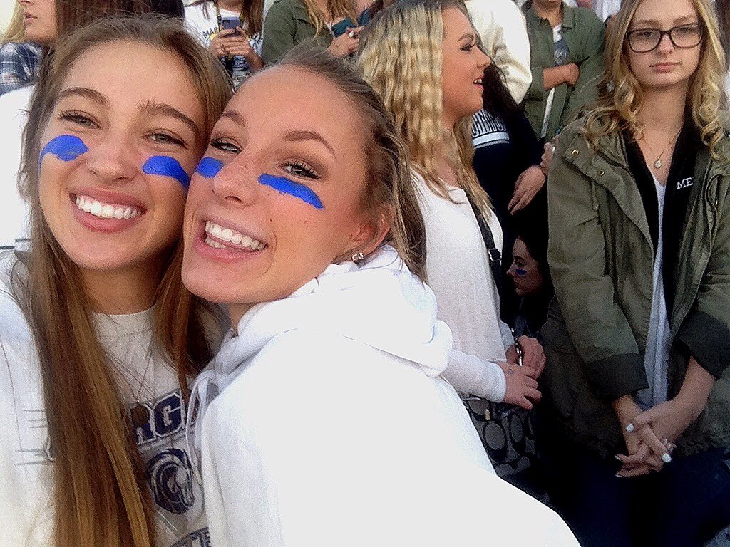 niccritchfield's tweet photo. In honor of play-offs &amp; to my #1's who have risked their ear drums standing next to me every game💙 LETS GO BOYS🏈 https://t.co/2CyD9NXWl4