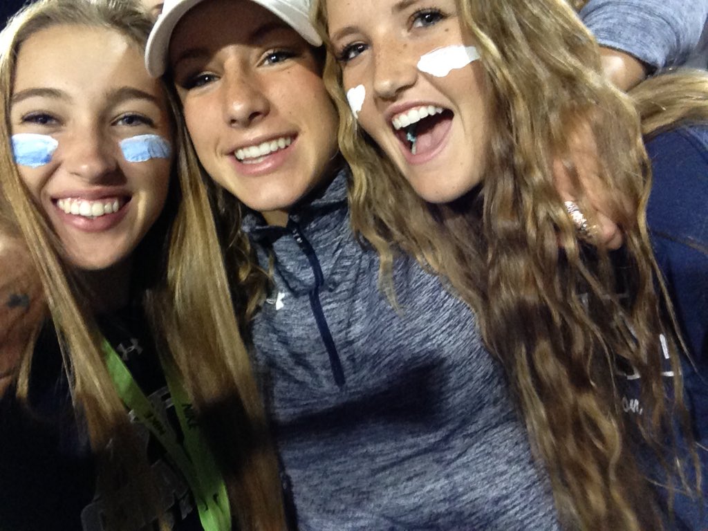 niccritchfield's tweet photo. In honor of play-offs &amp; to my #1's who have risked their ear drums standing next to me every game💙 LETS GO BOYS🏈 https://t.co/2CyD9NXWl4