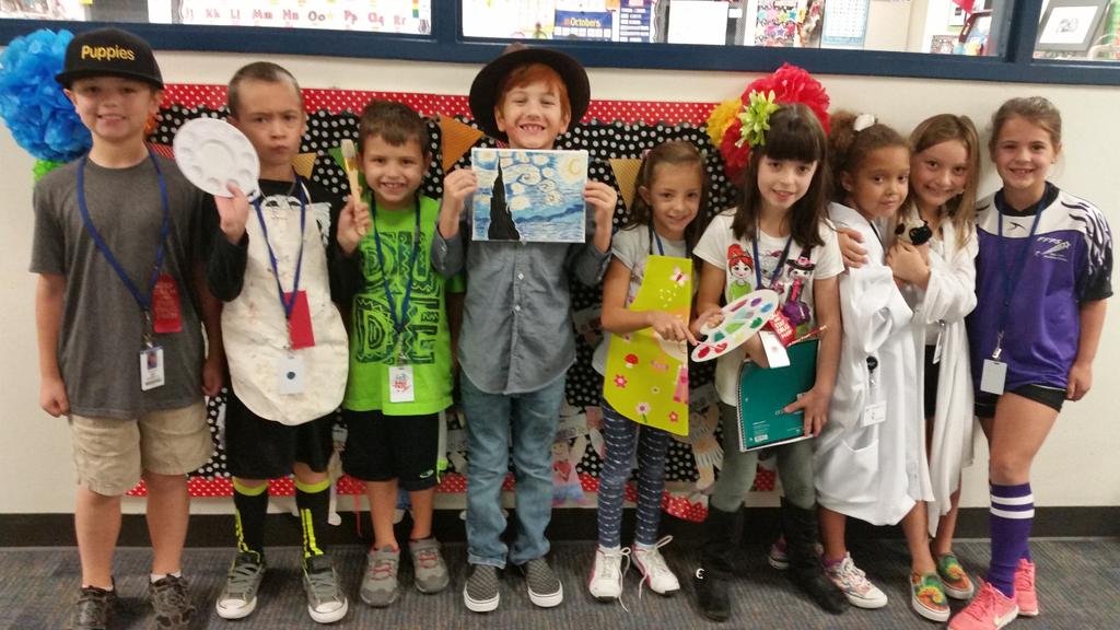 NCEMitchel's tweet photo. Dressed as their Dream Job...artists, a teacher, a soccer player, animal rescuers and a dog trainer...WOW! #ncepride https://t.co/Qc9a5nWpwU